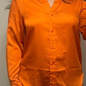 Orange Button Down Shirt